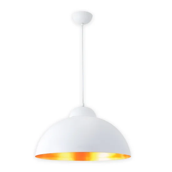 LÁMPARA DE TECHO Ø 60 CM BLANCO/DORADO MONTSERRAT 2