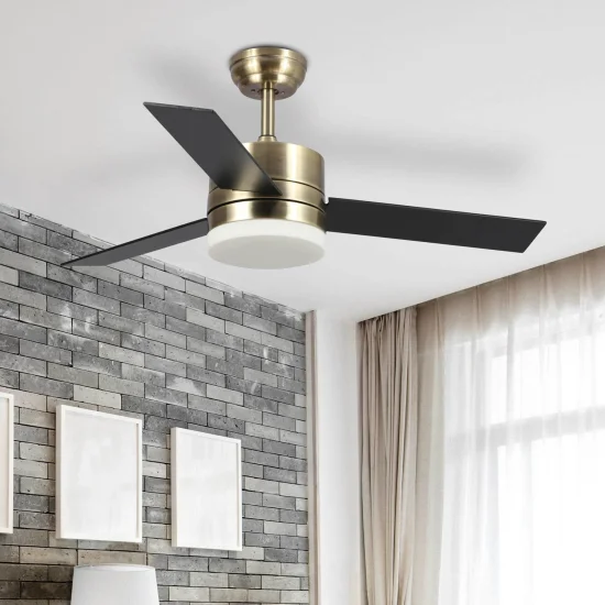 VENTILATORE DA SOFFITTO LED LORENZO 16W PELLE