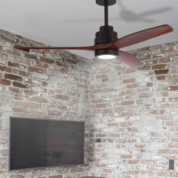 VENTILATORE A SOFFITTO LED KALEO 15W 4000K CAFFÈ