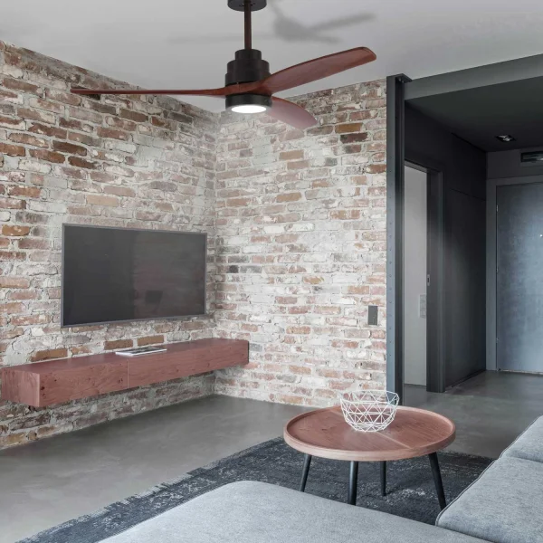 VENTILATORE A SOFFITTO LED KALEO 15W 4000K CAFFÈ