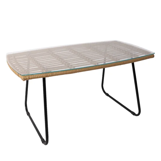 MESA DE CENTRO DE RATÁN 90 CM VOLCANO 2