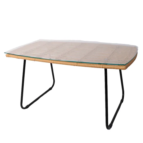 MESA DE CENTRO DE RATÁN 90 CM VOLCANO MESA DE CENTRO DE RATÁN 90 CM VOLCANO