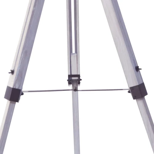 LAMPADA DA TERRA COSME IN ACCIAIO ANTICATO BIANCO CON GRIGLIA