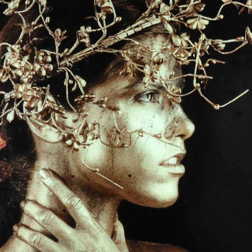 FOTOGRAFIA STAMPATA 150X100 DONNA D'ORO