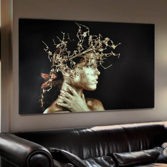 FOTOGRAFIA STAMPATA 150X100 DONNA D'ORO