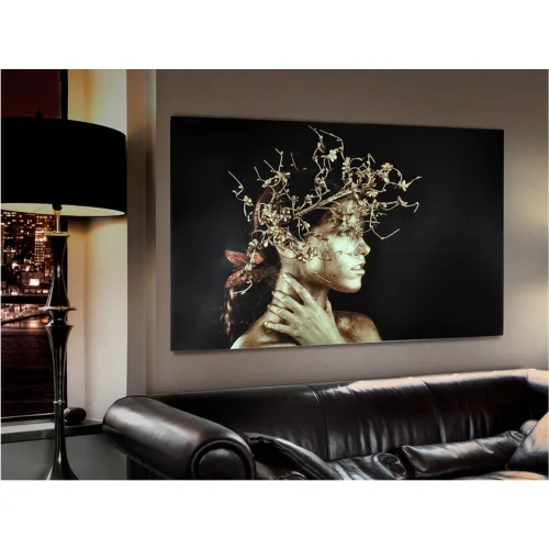 FOTOGRAFIA STAMPATA 150X100 DONNA D'ORO