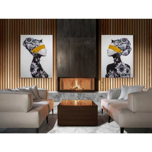 QUADRO PITTURA ACRILICA 90X120 PROFILO I