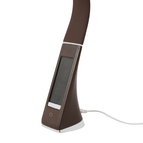 FLEXO LED 5W RELOJ REGULABLE MARRÓN