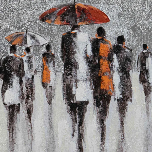 QUADRO PITTURA ACRILICA 70X140 PIOGGIA