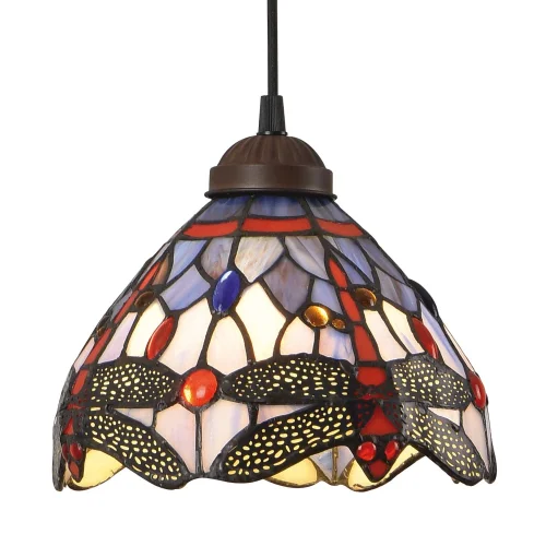 LAMPADA DA SOFFITTO 1 LUCE 20 CM TIFFANY LIBÉLULA