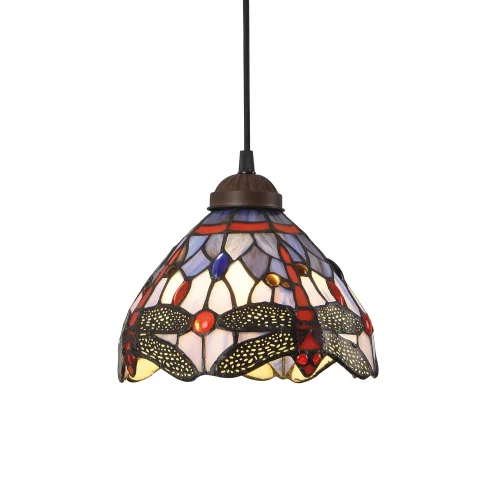 LAMPADA DA SOFFITTO 1 LUCE 20 CM TIFFANY LIBÉLULA
