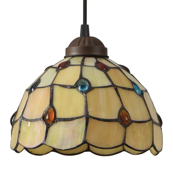 LAMPADA DA SOFFITTO 1 LUCE 20 CM TIFFANY JEWEL