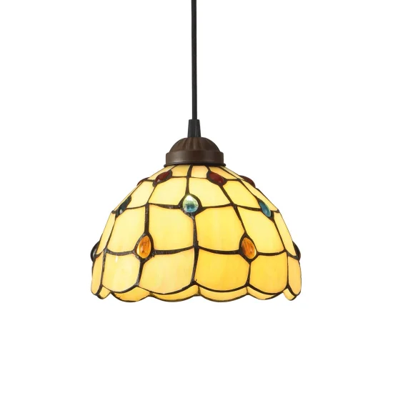 LAMPADA DA SOFFITTO 1 LUCE 20 CM TIFFANY JEWEL