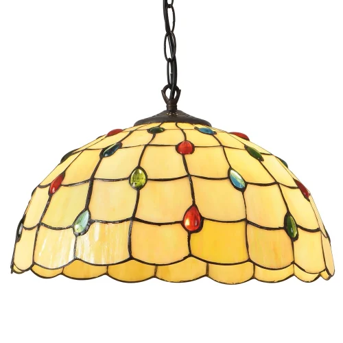 LAMPADA DA SOFFITTO 2 LUCI 40 CM TIFFANY JEWEL