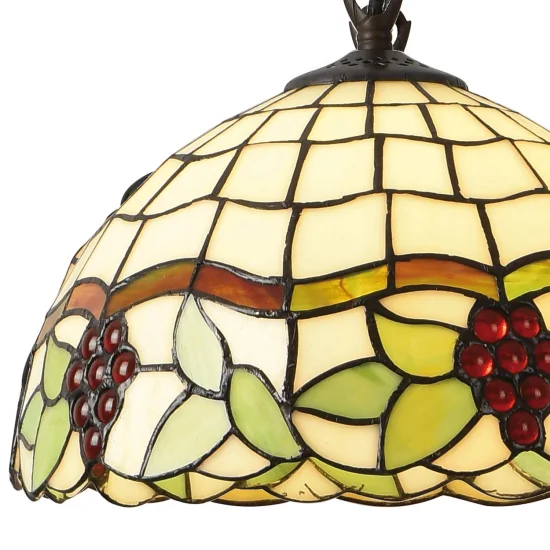 LAMPADA A SOSPENSIONE 1 LUCE 30 CM TIFFANY GRAPE 2