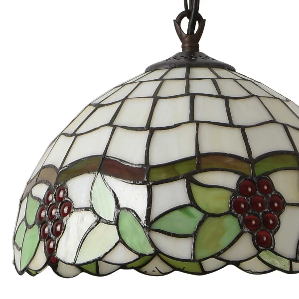 LAMPADA A SOSPENSIONE 1 LUCE 30 CM TIFFANY GRAPE