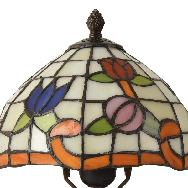 LAMPADA DA TAVOLO 1 LUCE 20 CM TIFFANY BLOSSOM