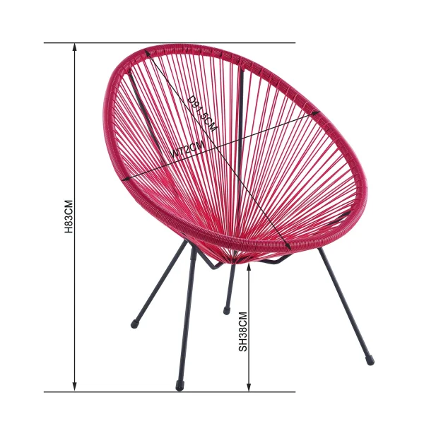 SEDIA BIANCA MIAMI MOLLE