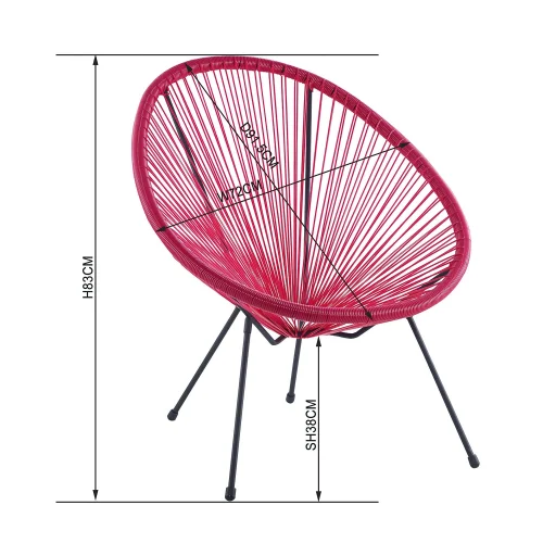 SEDIA BIANCA MIAMI MOLLE