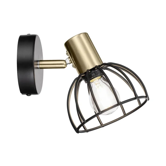 LAMPADA DA PARETE NERO OPACO GABRIELLE