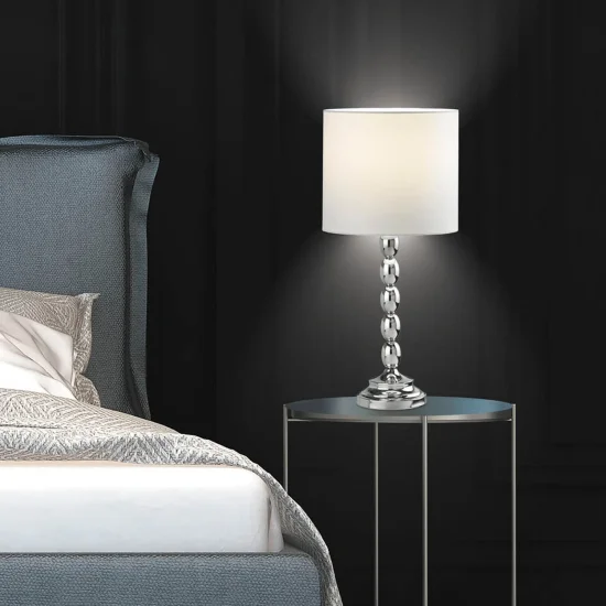 LAMPADA DA TAVOLO 1 LUCE CROMO ABBY