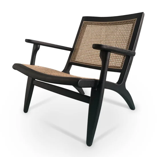 SILLÓN MADERA DE OLMO NEGRO EINAR 2