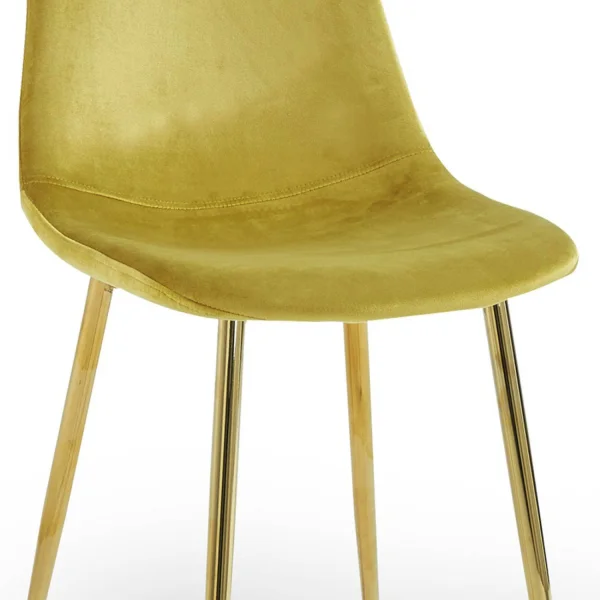 SILLA HADLEY TERCIOPELO DORADA