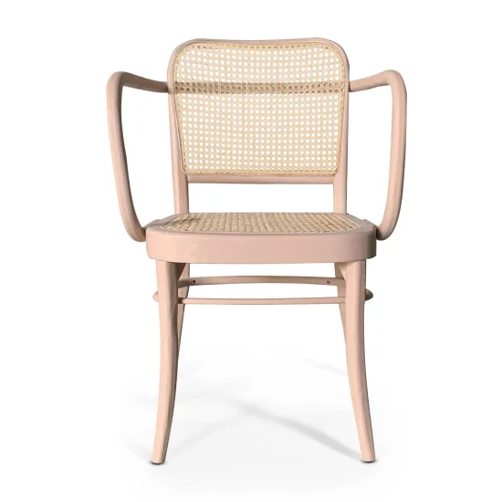 SILLA HANNAH CON REPOSABRAZOS MADERA DE OLMO ROSA 2