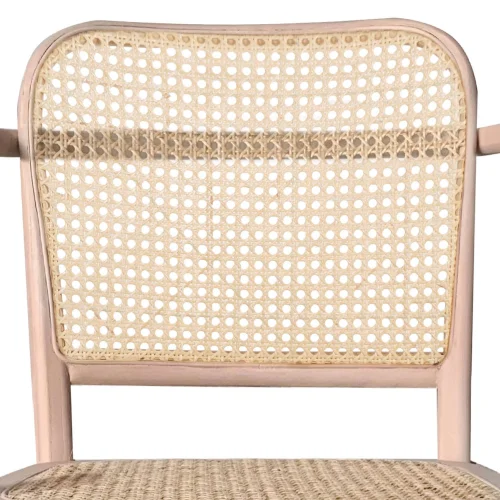 SILLA HANNAH CON REPOSABRAZOS MADERA DE OLMO ROSA