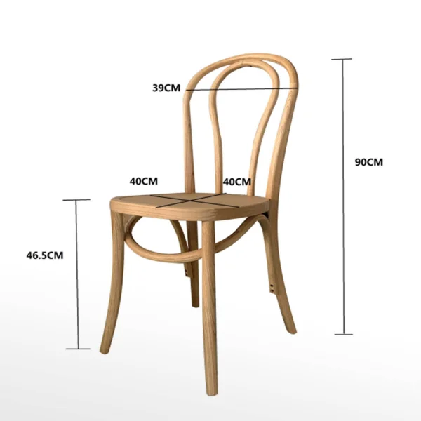 SEDIA IN LEGNO DI BETULLA NERO AKIRA