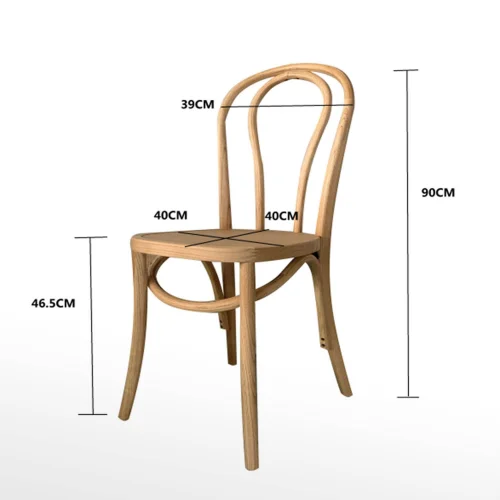 SEDIA IN LEGNO DI BETULLA NERO AKIRA