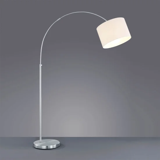LAMPADA DA TERRA METALLO NICHEL OPACO PARALUME BIANCA BROOME