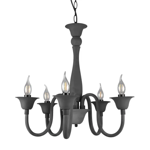 LAMPADA A SOSPENSIONE 5 LUCI ANTRACITE CAMILA