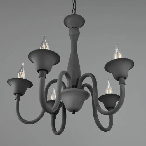 LAMPADA A SOSPENSIONE 5 LUCI ANTRACITE CAMILA