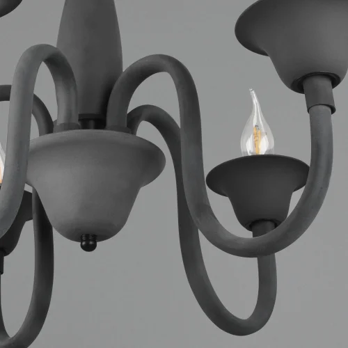 LAMPADA A SOSPENSIONE 5 LUCI ANTRACITE CAMILA