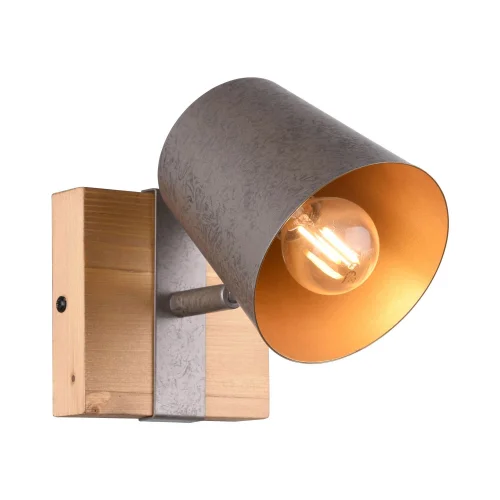 FARETTO 1 LUCE METALLO NICHEL ANTICO E14 NESTORE