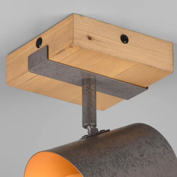 FARETTO 1 LUCE METALLO NICHEL ANTICO E14 NESTORE