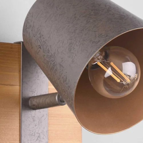 FARETTO 1 LUCE METALLO NICHEL ANTICO E14 NESTORE