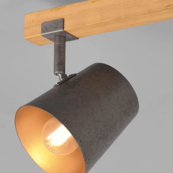 FARETTO 2 LUCI METALLO NICHEL ANTICO E14 NESTORE