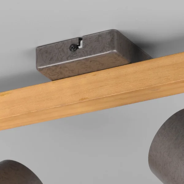 FARETTO 2 LUCI METALLO NICHEL ANTICO E14 NESTORE