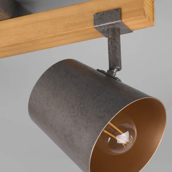 FARETTO 2 LUCI METALLO NICHEL ANTICO E14 NESTORE