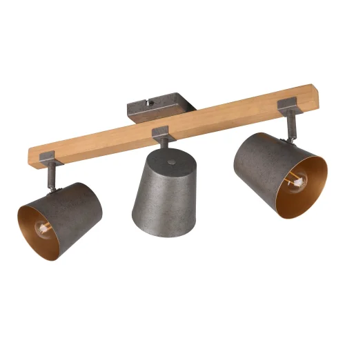 FARETTO 3 LUCI METALLO NICHEL ANTICO E14 NESTORE