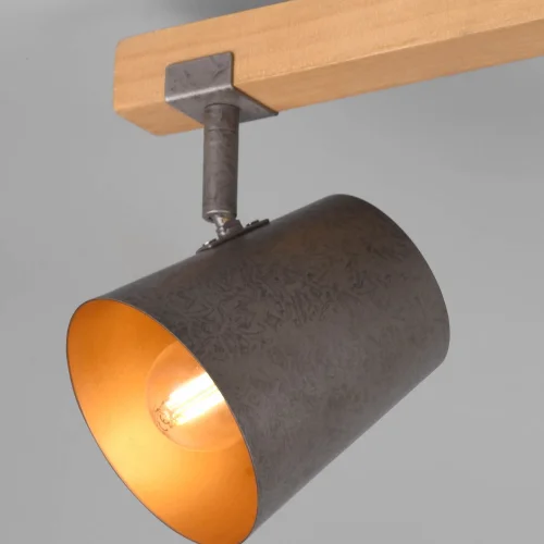 FARETTO 3 LUCI METALLO NICHEL ANTICO E14 NESTORE