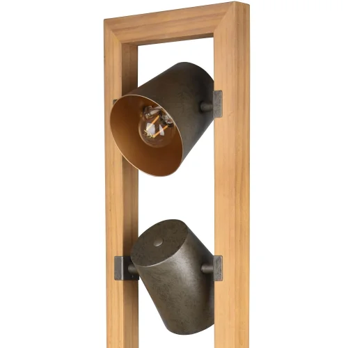 LAMPADA DA TERRA 3 LUCI METALLO NICHEL ANTICO E14 NESTORE