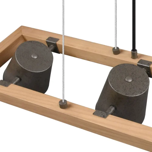 LAMPADA A SOSPENSIONE 4 LUCI METALLO NICHEL ANTICO E14 NESTORE