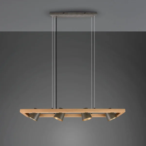 LAMPADA A SOSPENSIONE 4 LUCI METALLO NICHEL ANTICO E14 NESTORE LAMPADA A SOSPENSIONE 4 LUCI METALLO NICHEL ANTICO E14 NESTORE