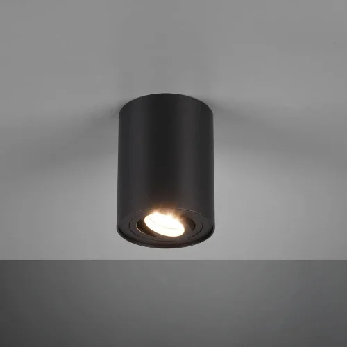 PLAFONIERA 1 LUCE BASCULANTE IN METALLO NERO GU10 FORTUNE