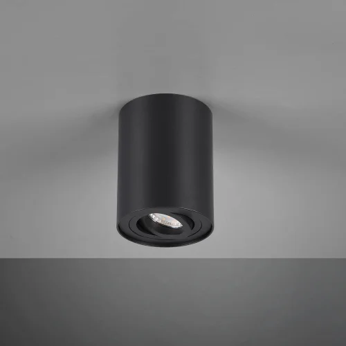 PLAFONIERA 1 LUCE BASCULANTE IN METALLO NERO GU10 FORTUNE