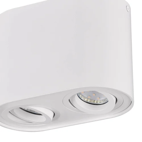 PLAFONIERA 2 LUCI BASCULANTE IN METALLO BIANCO GU10 FORTUNE PLAFONIERA 2 LUCI BASCULANTE IN METALLO BIANCO GU10 FORTUNE