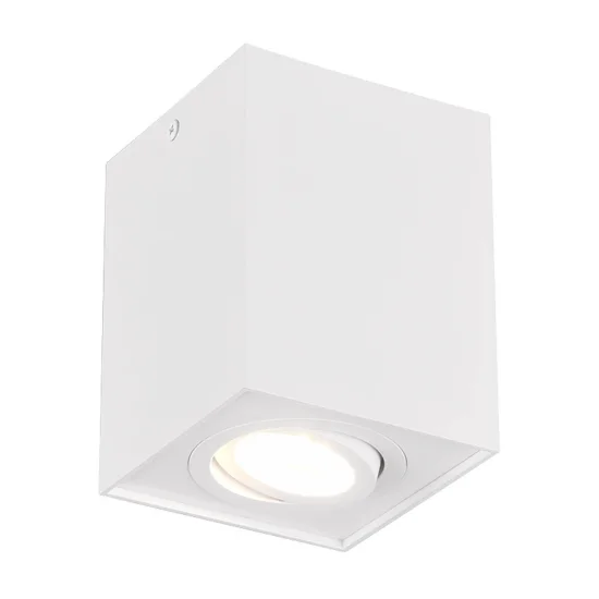 PLAFONIERA 1 LUCE BASCULANTE IN METALLO BIANCO GU10 GARIBALDI